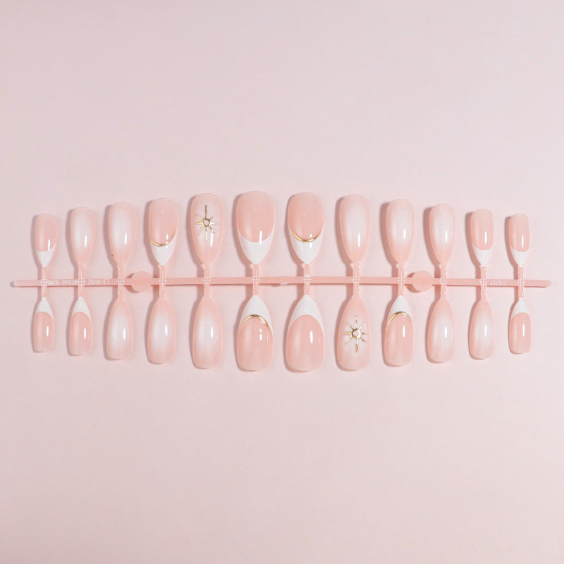 Premium Press-On Nail Set mit dekorativen Akzenten Karnz