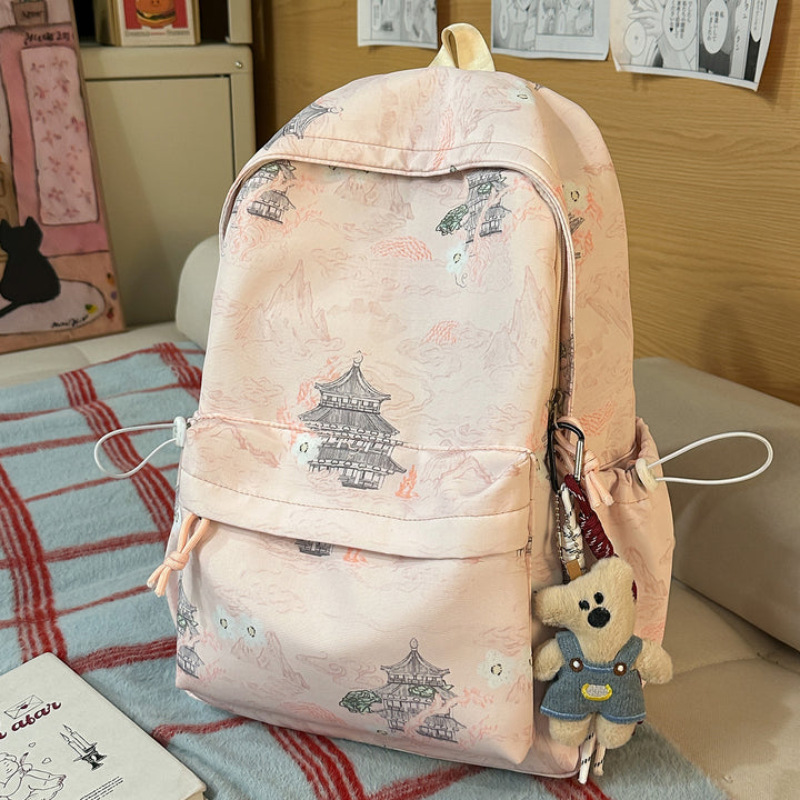 Künstlerisch gemusterter Rucksack