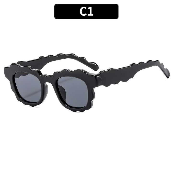Künstlerische Wellenrahmen-Sonnenbrille