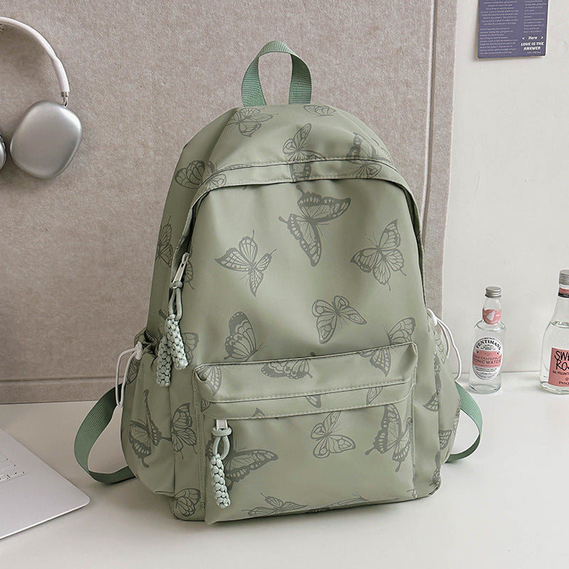 Elegante Schmetterlingsdruck Rucksack Karnz