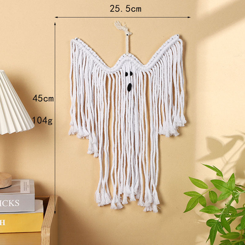 Ornamentale Makramee Wandbehang Karnz