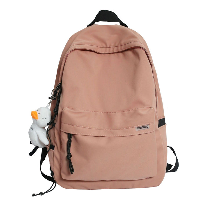 Vielseitiger lässiger Rucksack mit Plüsch Charm Karnz