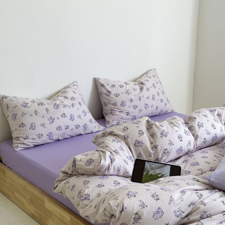 Polka Dot Baumwoll-Percale Bettwäsche Set mit Kissenbezügen