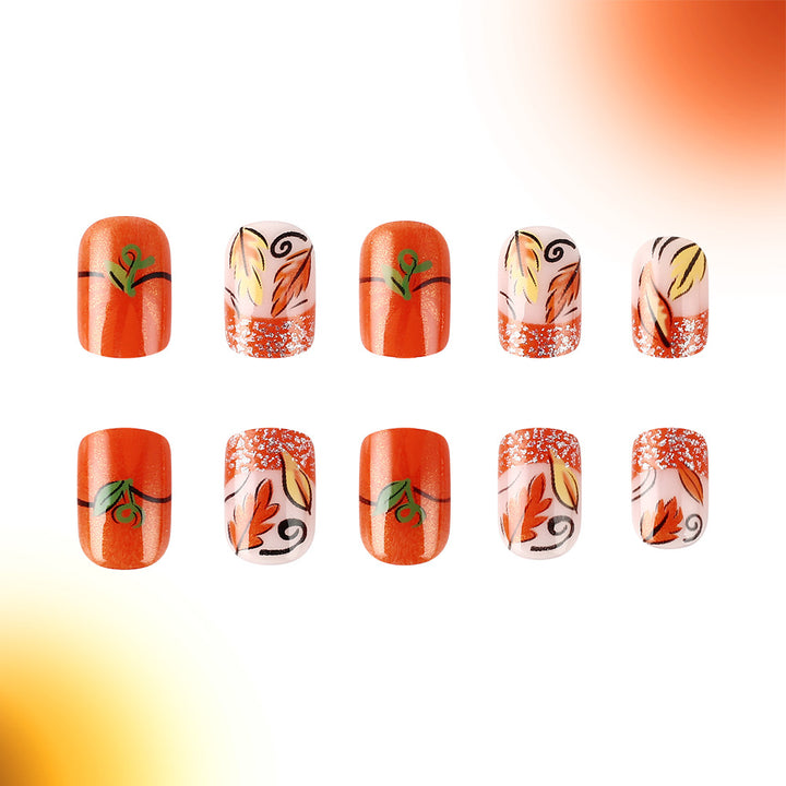 Herbst-Themen Gel-Nagelkunst Set Karnz
