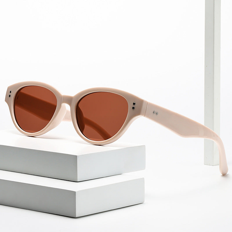 Damen stilvolle Sonnenbrille im trendigen Retro-Stil Karnz