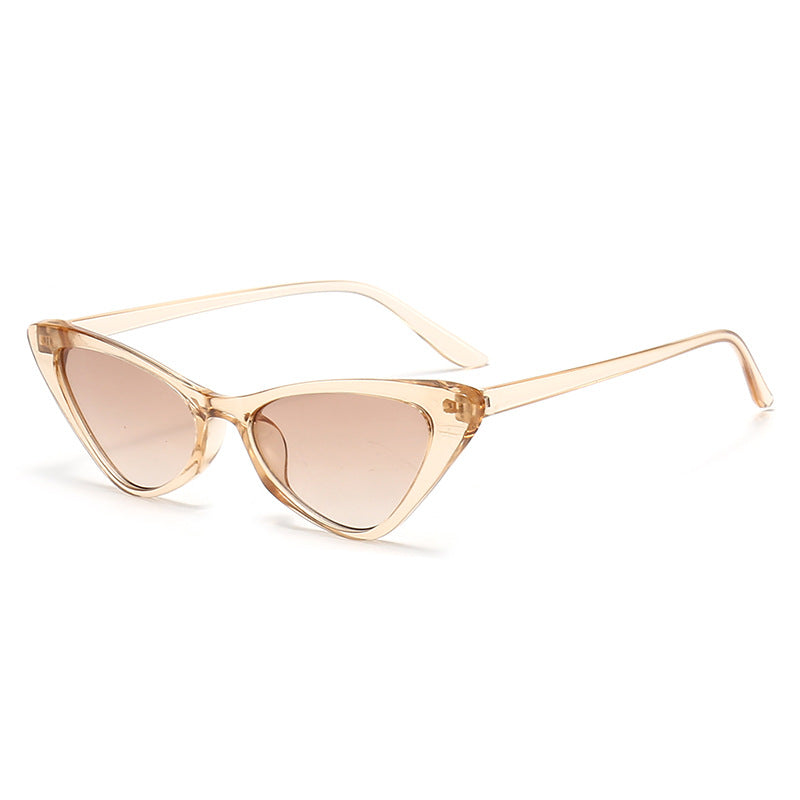 Damen stilvolle Cat-Eye Sonnenbrille mit glänzendem Kunststoffrahmen Karnz