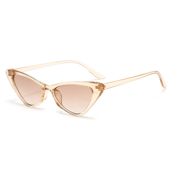 Damen stilvolle Cat-Eye Sonnenbrille mit glänzendem Kunststoffrahmen Karnz
