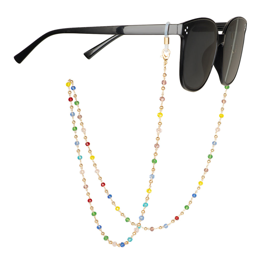 Bunte Kristallperlen Brillenband Karnz