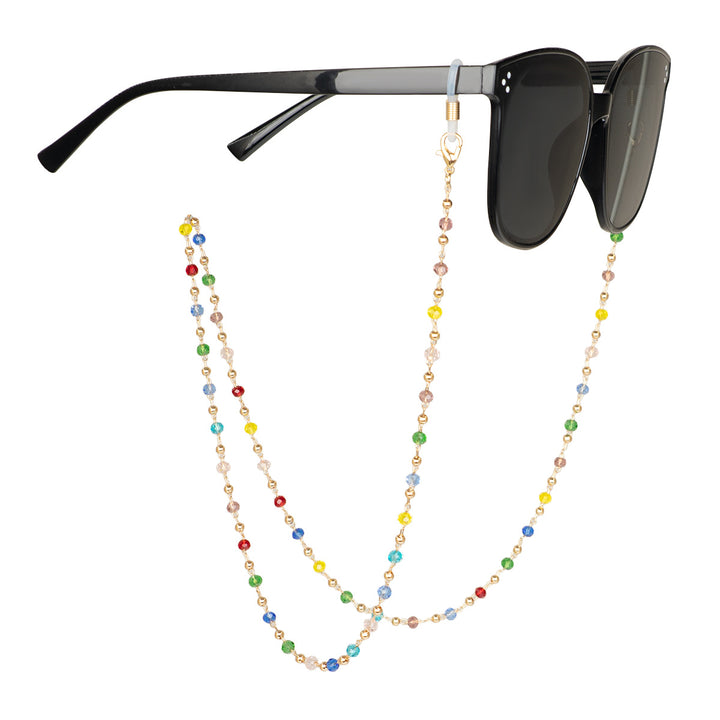 Bunte Kristallperlen Brillenband Karnz