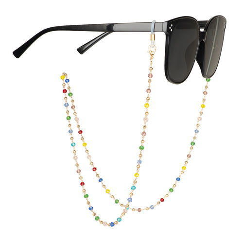 Bunte Kristallperlen Brillenband Karnz