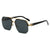 Damen modische Sonnenbrille im trendigen Sechseck-Design Karnz