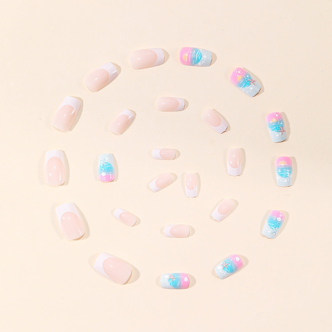 Küsteninspiriertes Nail Art Set Karnz