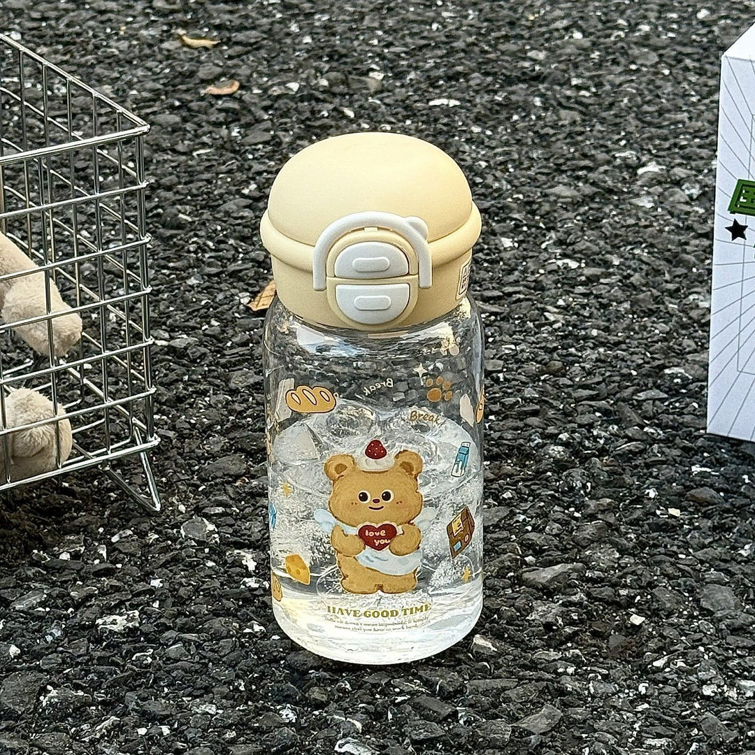 Damen kinderfreundliche Trinkflasche mit lustigem Hundemotiv Karnz