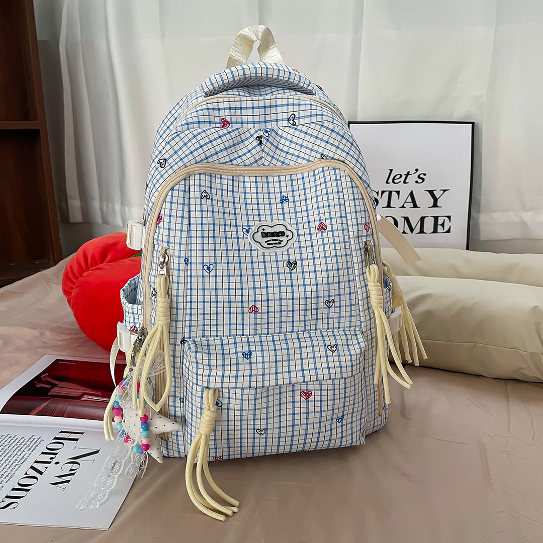 Süßer Multi-Taschen Druck Rucksack Karnz