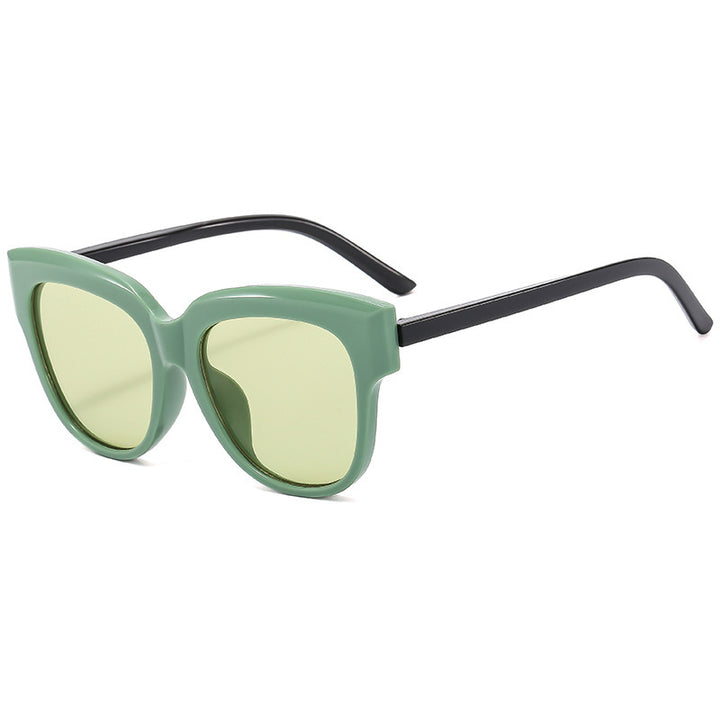 Damen Modische Cat-Eye Sonnenbrille mit trendigem Kunststoffrahmen Karnz