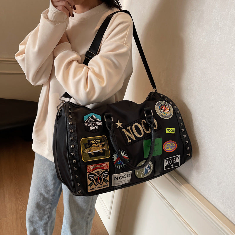 Trendige Patchwork Reisetasche Karnz