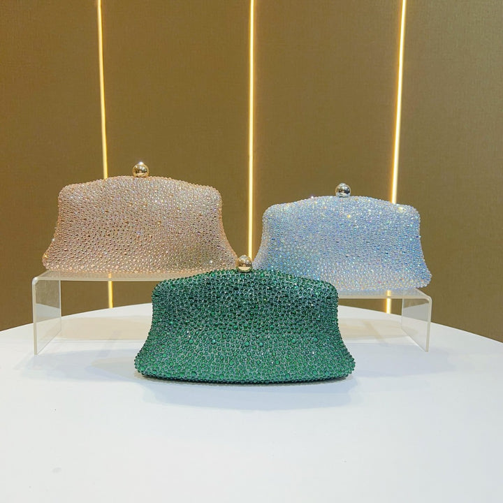 Strassbesetzte Abendclutch