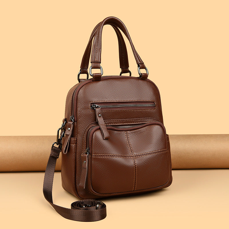 Multifunktionale Lederhandtasche Karnz