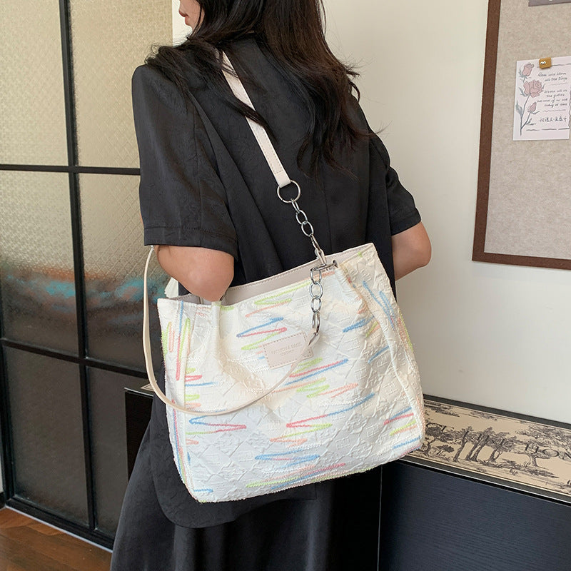 Bunte gestickte Hobo Tasche Karnz