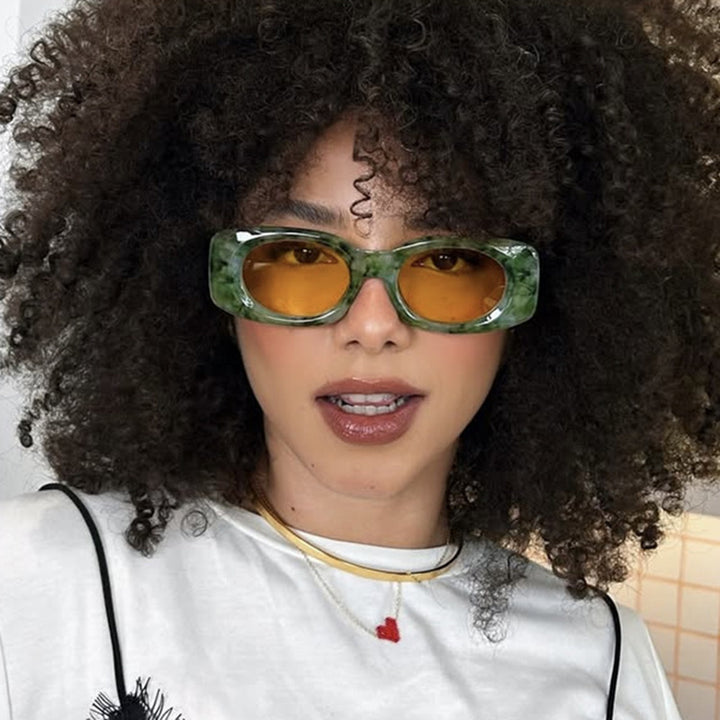Damen trendige Sonnenbrille im auffälligen Retro-Design Karnz