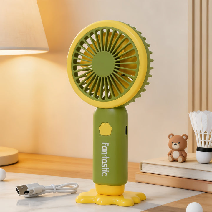 Unisex Tragbarer Handventilator mit ergonomischem Design und USB-Ladefunktion Karnz