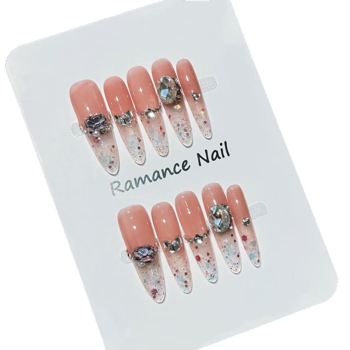 Elegantes Press-On-Nagel-Set Karnz