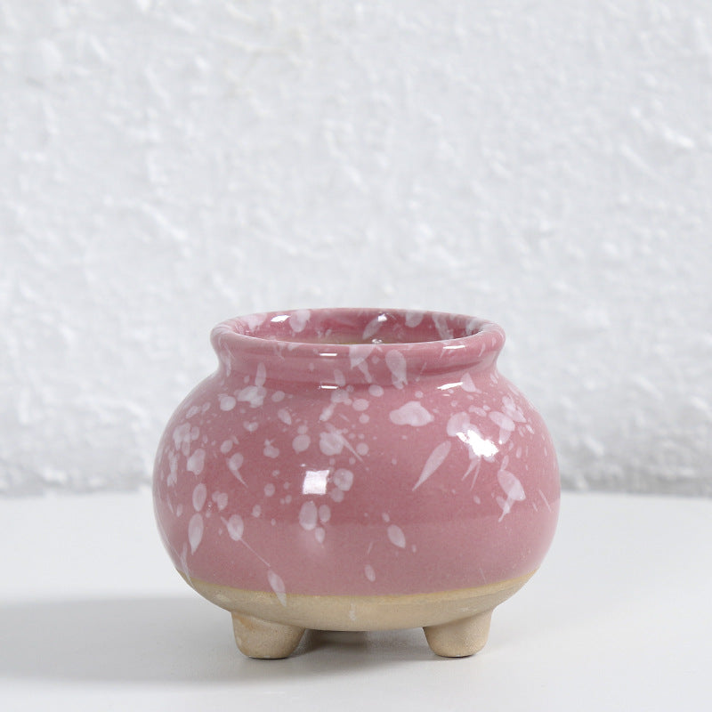 Zeitgenössische Kurvenkeramische Vase Karnz