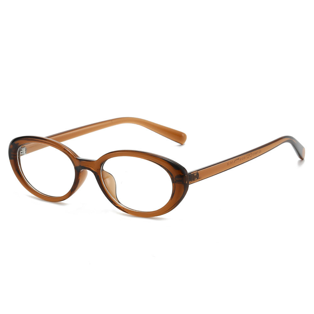 Retro-inspirierte Cat-Eye-Sonnenbrille mit transparenten Fassungen Karnz