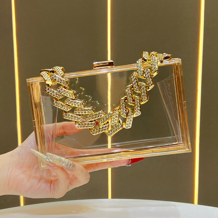 Transparente Abend-Clutch