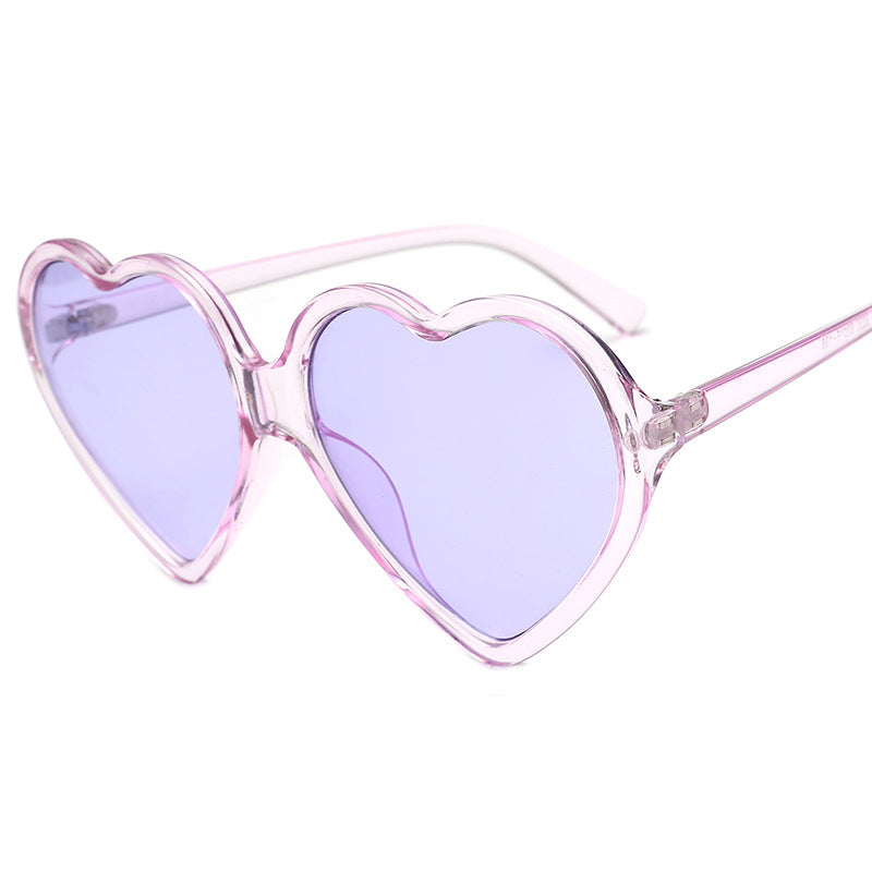 Damen Herzförmige Sonnenbrille mit stylishem Rahmen Karnz