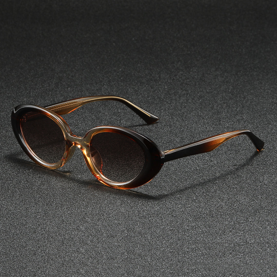 Damen modische Sonnenbrille im eleganten, ovalen Design Karnz
