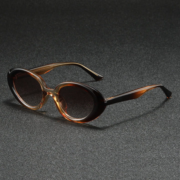 Damen modische Sonnenbrille im eleganten, ovalen Design Karnz