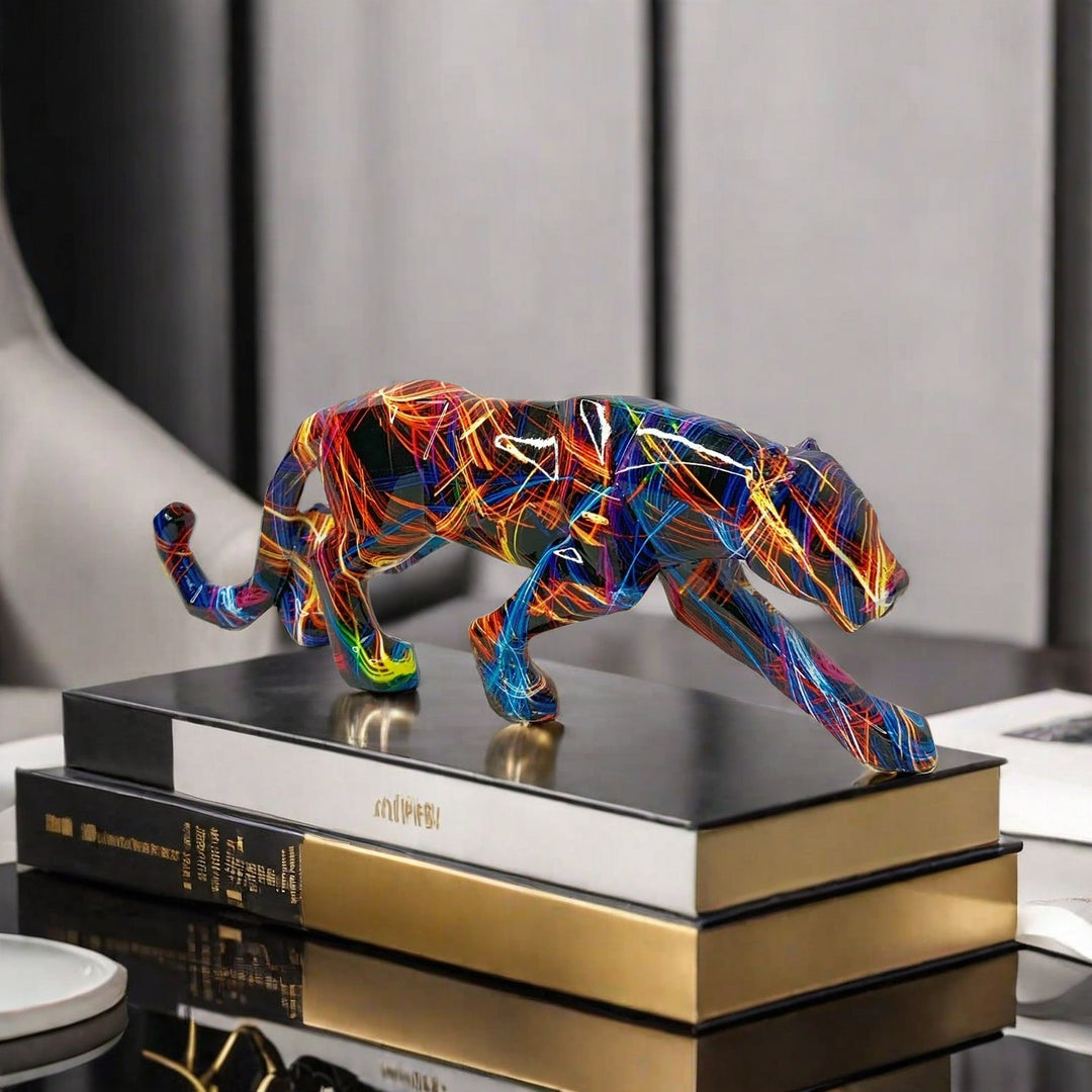 Dekorative Panter Skulptur Karnz