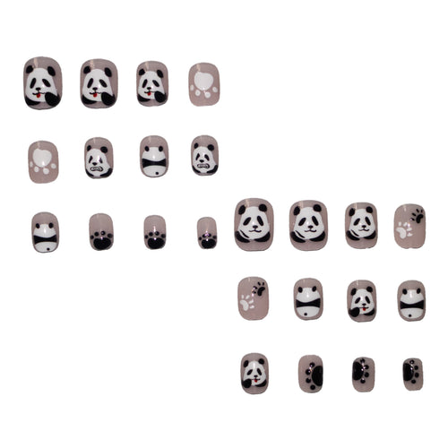 Kreatives Panda-Themen-Nagelkunst-Set