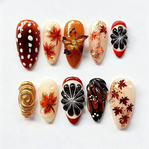 Elegantes Kunstnageldesign Set Karnz