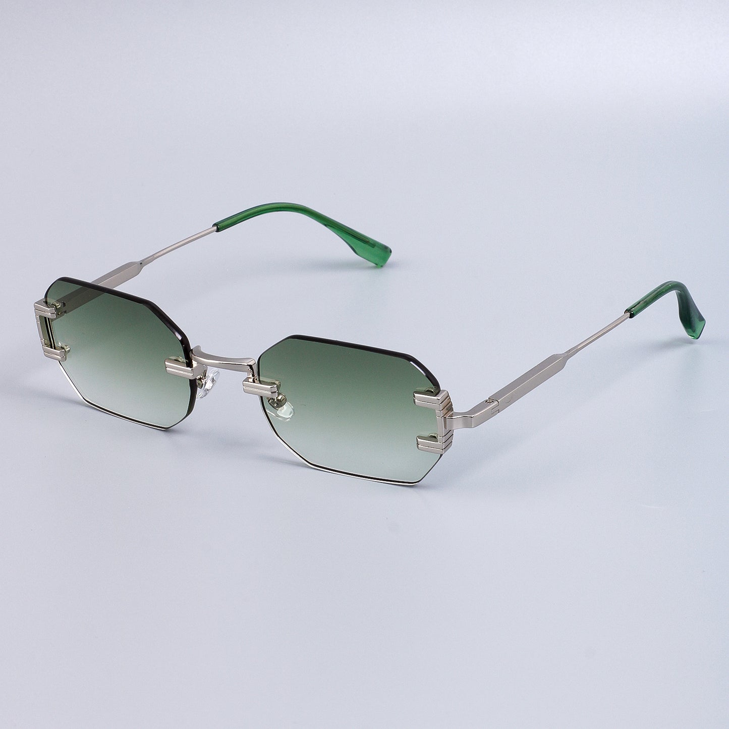 Damen Designer Sonnenbrille im modernen, sechseckigen Stil Karnz