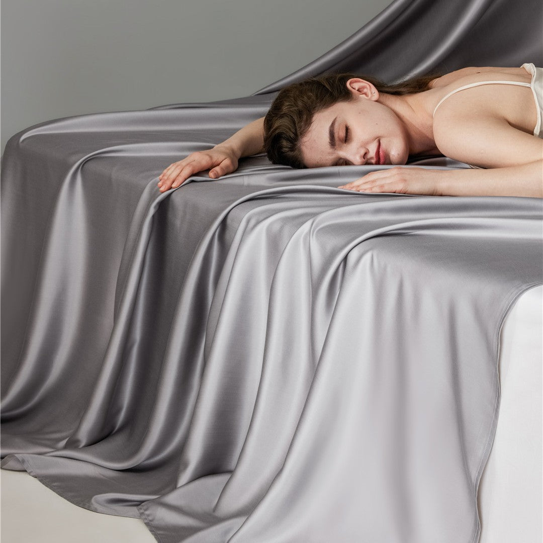 Maulbeere Seide Satin Bettwäsche Set