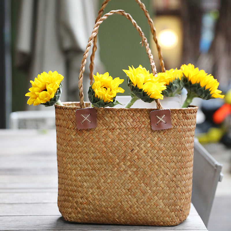 Damen Strapazierfähige Basttasche Karnz
