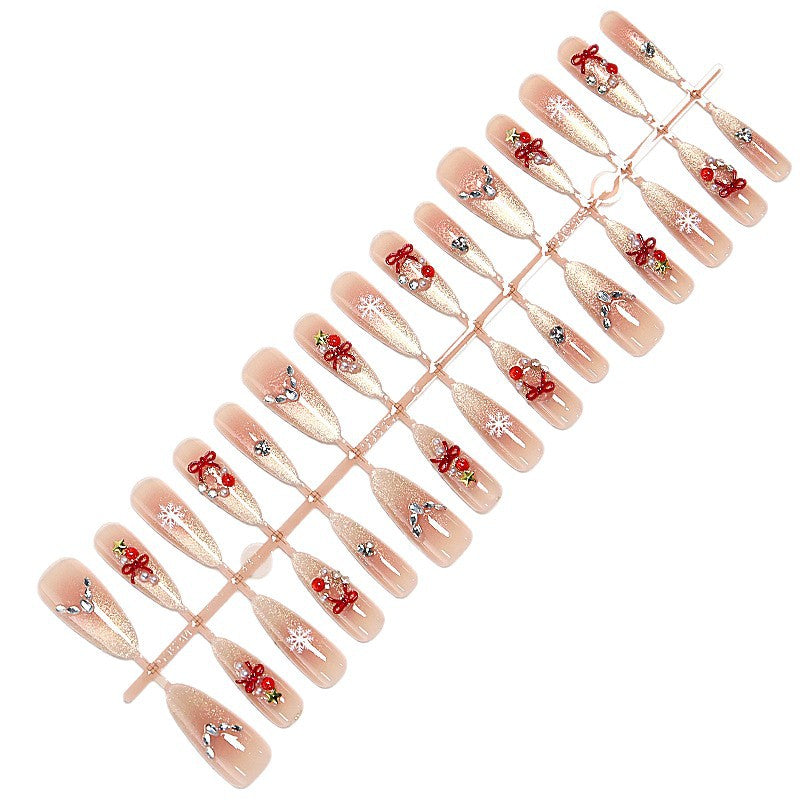 Kunstnagelset mit festlichem Design Karnz