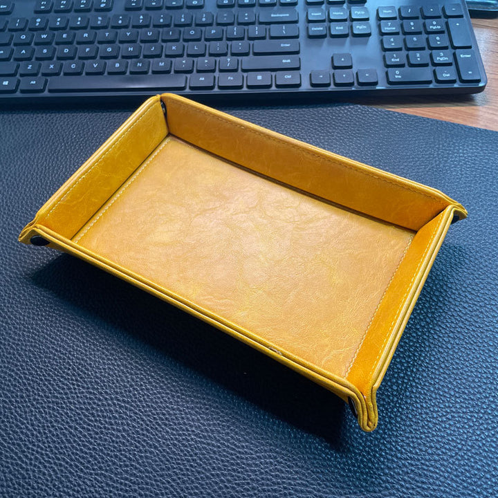 Stylische Leder Organizer Tray Karnz