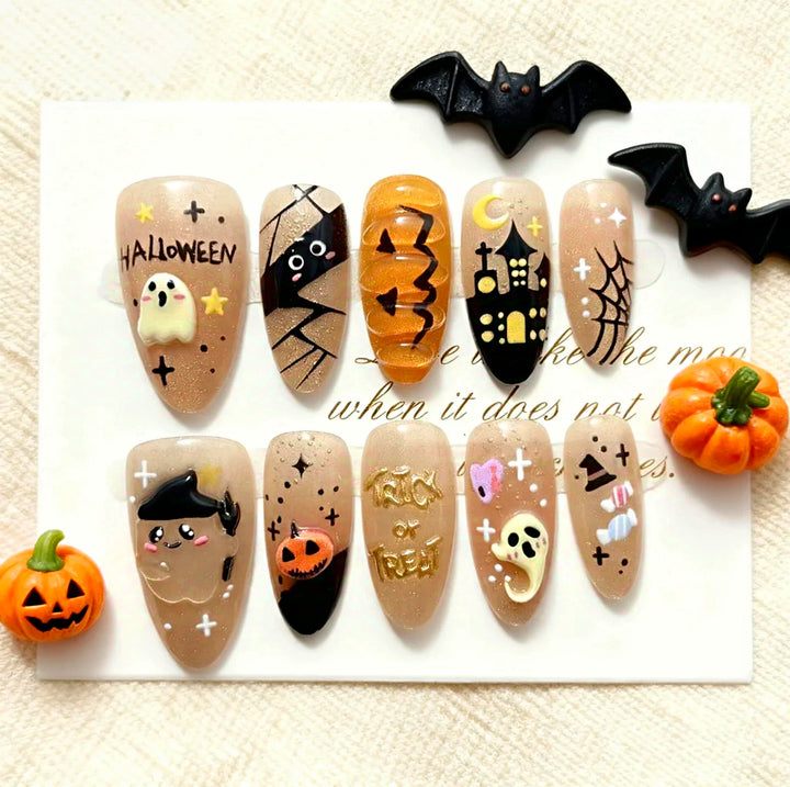 Festliches winterliches Press-On-Nagelset