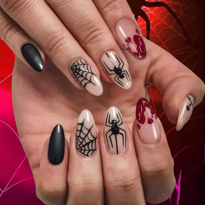 Halloween-Themen Künstlerische Press-On Nagel Set Karnz