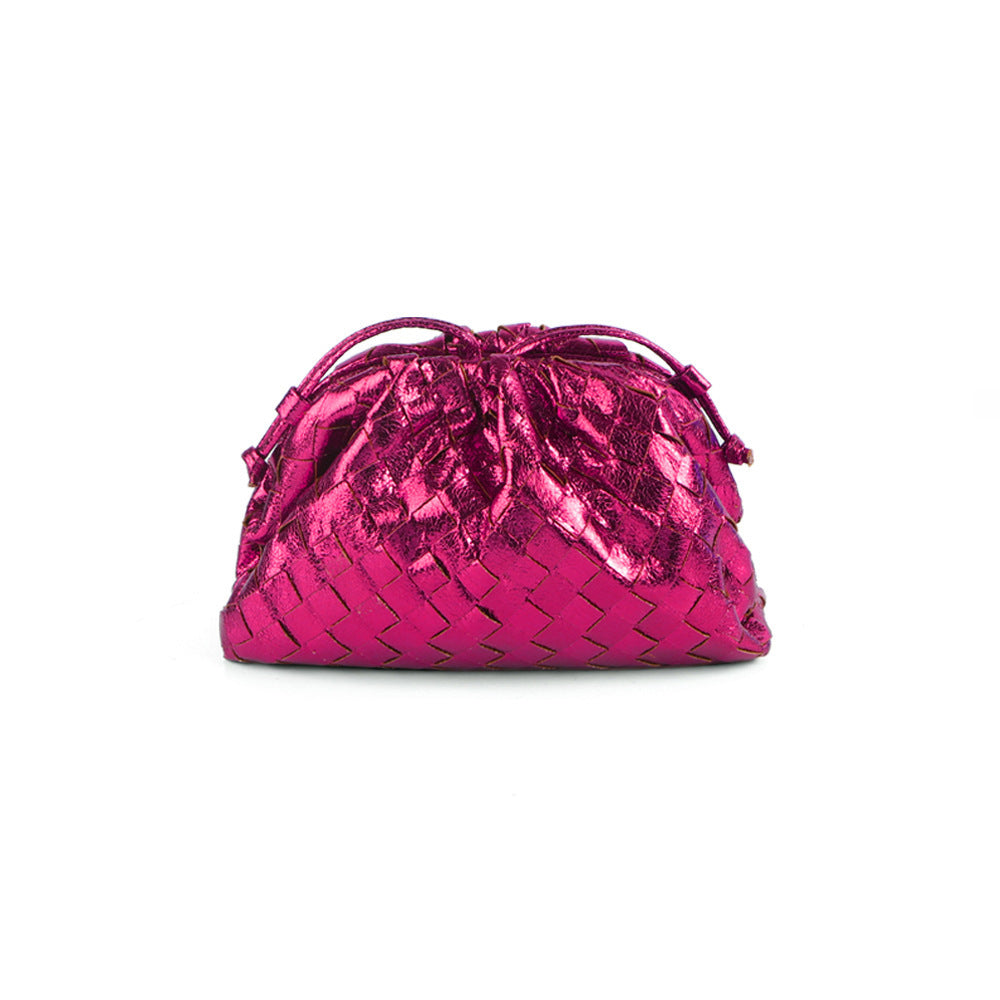 Elegante Gewebte Leder Eimer Tasche Karnz