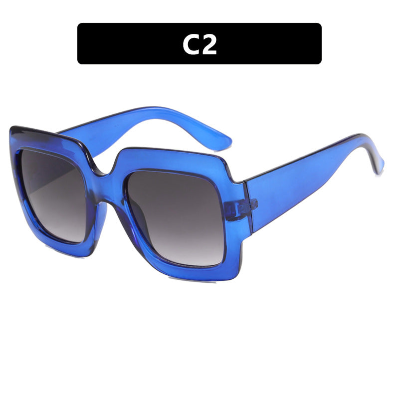 Damen oversized Sonnenbrille mit quadratischen Rahmen und UV-Schutz Karnz