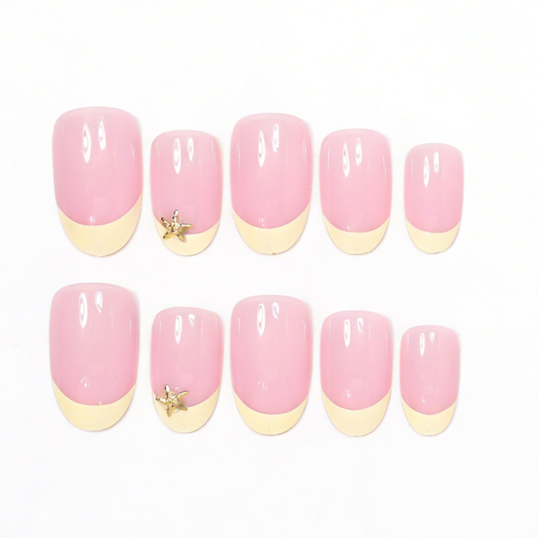 Elegantes Seestern Akzent Nagelkunst Set Karnz