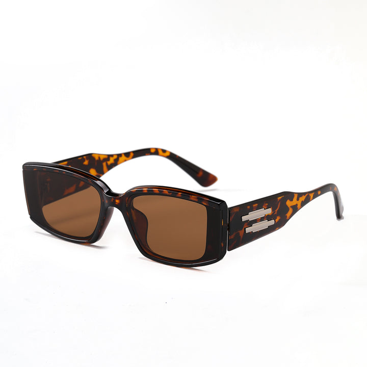 Damen elegante rechteckige Sonnenbrille mit stylischem Acetat-Rahmen Karnz