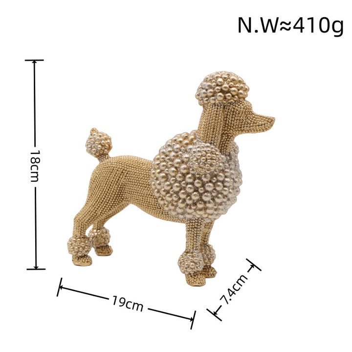 Dekorative Hundefigur im modernen Design Karnz