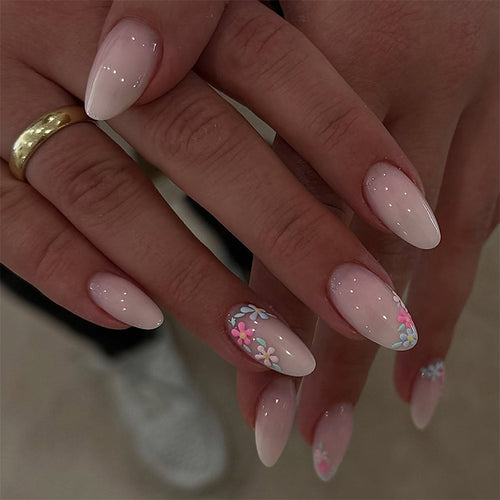 Floral Decorative Press-On Nail Set Karnz 1788496020