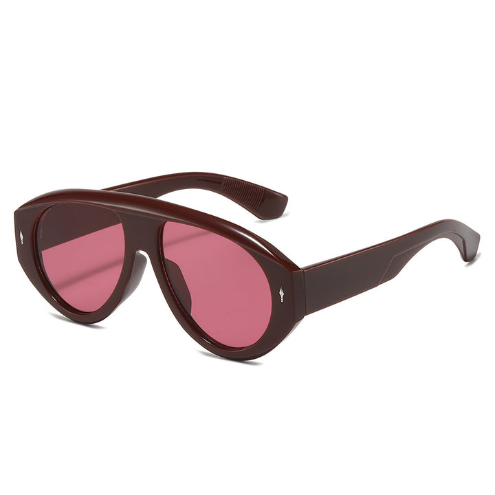 Modische skulpturale Sonnenbrille Karnz