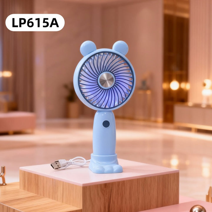 Damen Tragbarer USB Handventilator mit LED-Illumination und ergonomischem Design Karnz